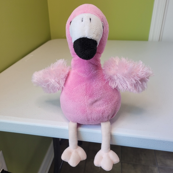Pink Flamingo Plush The Petting Zoo 12" inch 2017 shelf sitting Stuffed Animal - Picture 3 of 12